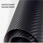 Resim Carbon Fiber Folyo Araba Vinil Kaplama 15 Cm X 100 Cm 