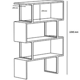 Resim Bmdekor Kitaplık Adriyatik Beyaz 