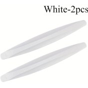Resim Chuangyinshop 2 Adet Universal Tampon Koruyucu, Çizilmeye Dayanıklı Kapı Kenar Şeritleri Beyaz 