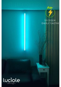Resim Rgb Led Strip Tube Light Abajur Uzaktan Kumandalı Işık Lamba Ampül Aydınlatma Renkli Atube6 