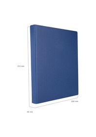 Resim Evrak Sunum Klasörü A4 Pvc 3 Cm 2 Halkalı 200 Yaprak 27x32 Cm Mavi 