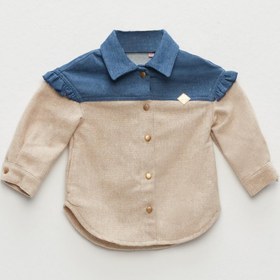 Resim BG Baby Bg Store Kız Bebek Bej Gömlek 21fw1bg2605 