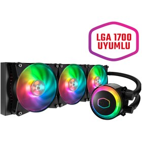 Resim Cooler Master 360mm Ml360 Mlx-d36m-a20pc-r1 Argb Sıvı Soğutmalı Işlemci Fanı 