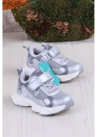 Resim Vicco 346.p25y.202 Gümüş Tag Hafif Rahat Kız Çocuk Ayakkabı GÜMÜŞ Gümüş 