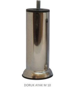 Resim Doruk Vidalı Baza Koltuk Dolap Metal Krom Ayak , M/10, 15 Cm 