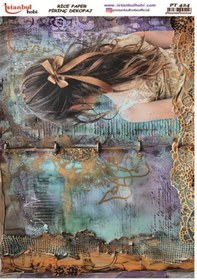 Resim Pirinç Dekopaj Kağıdı 30x42cm Pt-424 Kadın 