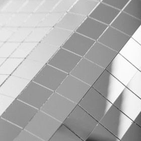 Resim PremiumPort Kendinden Yapışkanlı 10X10 mm Gümüş Renk Buton Ayna 