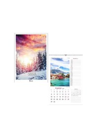 Resim 2026 Duvar Takvimi Spiralli 12 Yaprak 31x43cm 