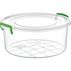 Resim Yuvarlak Saklama Kutusu 4 Litre 