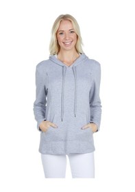 Resim Luvmabelly 4506 Pamuklu Yandan Fermuarlı Lohusa Emzirme Sweatshir 