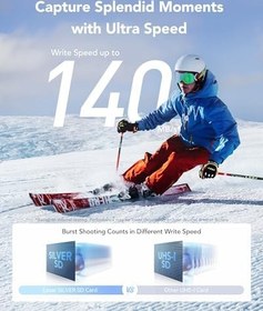 Resim Lexar Profesyonel SILVER SD Kart 256 GB, 205 MB/s'ye Kadar Okuma, 140MB/s Yazma, SDXC UHS-I Hafıza Kartı, Sınıf 10, U3, V30, Profesyonel Fotoğrafçılar için SD Kart, Videografçılar, Meraklılar 