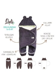 Resim Owli Dış Kundak 0-6 Ay Mor 