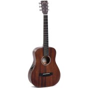 Resim Sigma TM-15E Travel Elektro Akustik Gitar (Natural) 