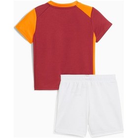 Resim Galatasaray Lisanslı 2025/2026 Bebek İç Saha Forma Seti Sarı - Kırmızı 