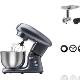 Resim 1900W Kıyma ve Içli Köfte Aparatlı Premium Stand Mikser Antrasit Mutfak Şefi 5,5 Lt 