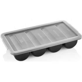 Resim 4 Gözlü , Kapaklı Profesyonel Derin Kaşıklık 