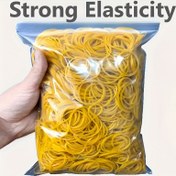 Resim Güçlü Esneklik 100/!300/666 adet Sarı Çok Amaçlı Kauçuk Bantlar, Çapı 38mm Bubber Halka, Elastik Bantlar, Ofis, Okul ve Ev Kullanımı için Dayanıklı Doğal Kauçuk 
