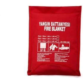 Resim Hassa Oto Araç Ev Tipi Yangın Battaniyesi 