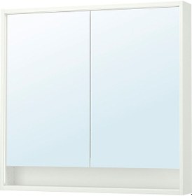 Resim Banyo Duvar Dolabı, Beyaz, 100x15x95 Cm Beyaz 