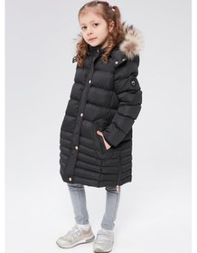 Resim Benitto Kids Benittokids Kız Çocuk Natürel Kürklü Kaban 51301-siyah Siyah 