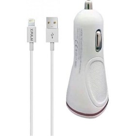 Resim K.fulai Kcc 02I Çift Girişli Araç Şarjı + Lightning USB Kablo 