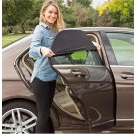 Resim 2 Adet Oto Güneşlik Perde Araba Yan Cam Perdesi Önleyici Araç Içi Güneşliği Için Güneş Sinekliği Arka Koltuk Koruyucu Seyahat 