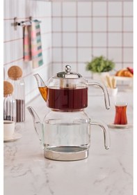 Resim Karaca Panora Aile Boyu Cam Çaydanlık 