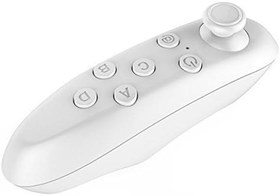 Resim Ptcm Evrensel kablosuz Bluetooth 3.0 Gamepad uzaktan kumanda VR 3D Gözlük sanal gerçeklik kulaklık PC ile uyumlu akıllı telefonlar için System Android (Beyaz) 