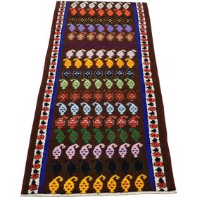 Resim Zehra Abla Halı Yeni El Dokuma Ender Herki Bukleli Pamuklu Bademli Yolluk Halı 6948 Çok Renkli 