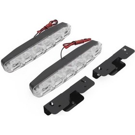 Resim Gündüz Farı Beyaz Gündüz Ledi Lamba 6 Ledli 18W Su Geçirmez 