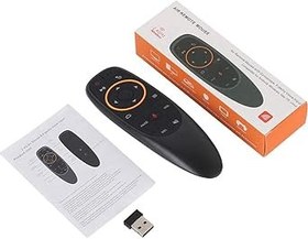 Resim Socobeta Sesli kumanda Air-Mouse 2.4G kablosuz ses hava faresi klavye uzaktan kumanda jiroskop ile TV Box PC için 