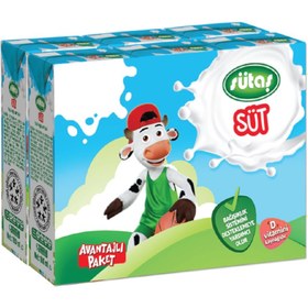 Resim Sütaş %2,5 Yağlı Süt 6x180 ml 