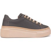 Resim Tamer Tanca Kadın Hakiki Deri Koyu Gri Sneakers & Spor Ayakkabı 1116 5022-09 Bn Ayk Sk25-26 K.grı Fltr Gri 