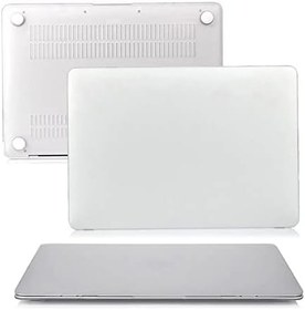 Resim Coverzone Macbook Pro 16.2'' ile Uyumlu A2485 Üst Alt Tam Kapatan Şeffaf Smooth Kapak Şeffaf 