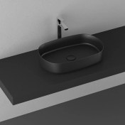 Resim Isvea Infinity 55 cm Tezgahüstü Lavabo-Siyah 