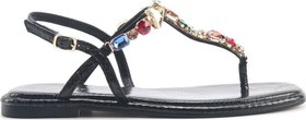 Resim Nine West Orane 5Fx Siyah Kadın Düz Sandalet 