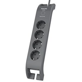 Resim Philips Spn3140A/62 2 Metre 900J 4'lü Akım Korumalı Priz Siyah 