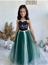 Resim Anna Kız Çocuk Kostümü Yeşil 
