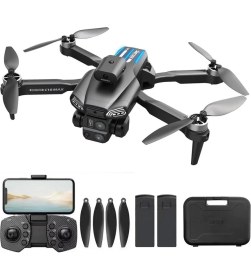 Resim Azurtech Çift Kameralı Engel Kaçınma Sensörlü Drone Uzaktan Kumandalı App Destekli Hd Kamera Quadcopter 