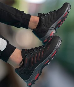 Resim Riccon Siyah Kırmızı Unisex 3d Rubber Trekking Ayakkabı 00128060 