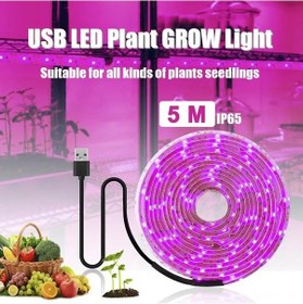 Resim Springsun "5 Metre Usb Bitkisel Led Şerit Işık - Tam Spektrumlu Tohum Büyütme Lambası" Diğer 