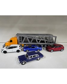 Resim Yıldız Dükkan Oyuncak Taşıyıcı Tır ve Arabalar Set Halinde Hediyelik Koleksiyonluk 