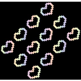 Resim 12 Adet Gökkuşağı Rengi-her Biri 3 Cm Kişiselleştirilmiş Mozaik Aşk Araba Çıkartmaları Ve Çıkartmaları Araba Aksesuarla 