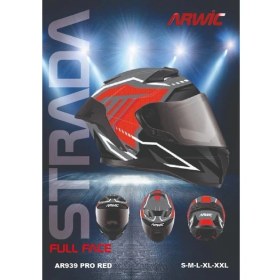 Resim Arwic Kask Full Face AR939 Pro Red 