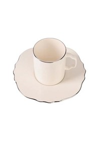 Resim Porland Tide Platin 2 Kişilik Kahve Takımı 80cc Beyaz 