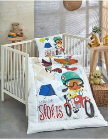 Resim Komfort Home Ranforce Bebek Yorgan Seti Pamuk / V7 