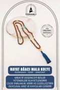 Resim OSMANLI DOĞAL TAŞ Hayat Ağacı Mala Kolye 