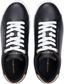 Resim Leather Patent Kadın Platform Topuklu Sneaker 