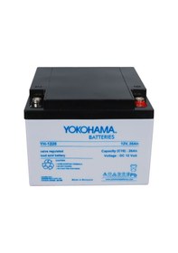 Resim Ayt Yokohama 12 Volt 26 Amper Akü Yh-122.6 165x176x125 Mm Taze Yeni Tarihli Akü 