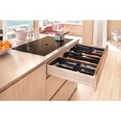 Resim Blum Ambia-line Çekmece İçi Kaşıklık Antrasit-mat Siyah 120 Cm. Modül Zc7s500bs3-120 